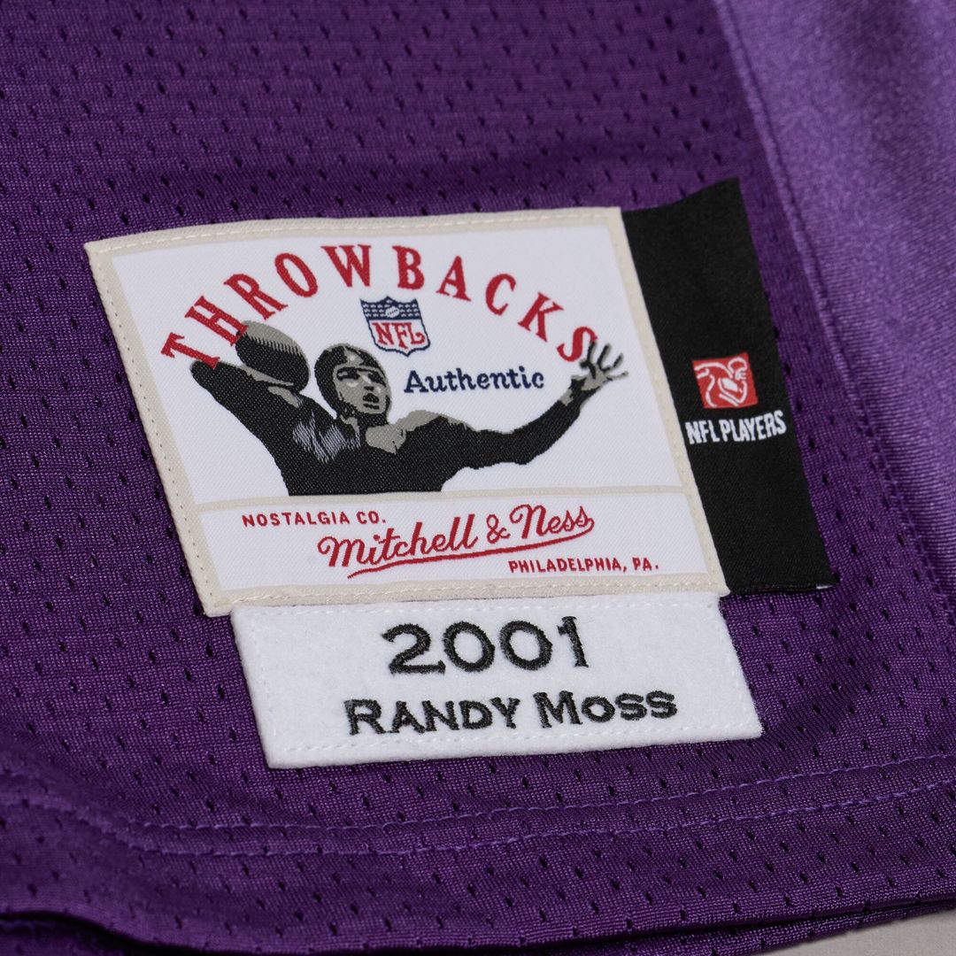 Randy Moss Minnesota Vikings Mitchell & Ness Purple 2001 Authentic Throwback Jersey
