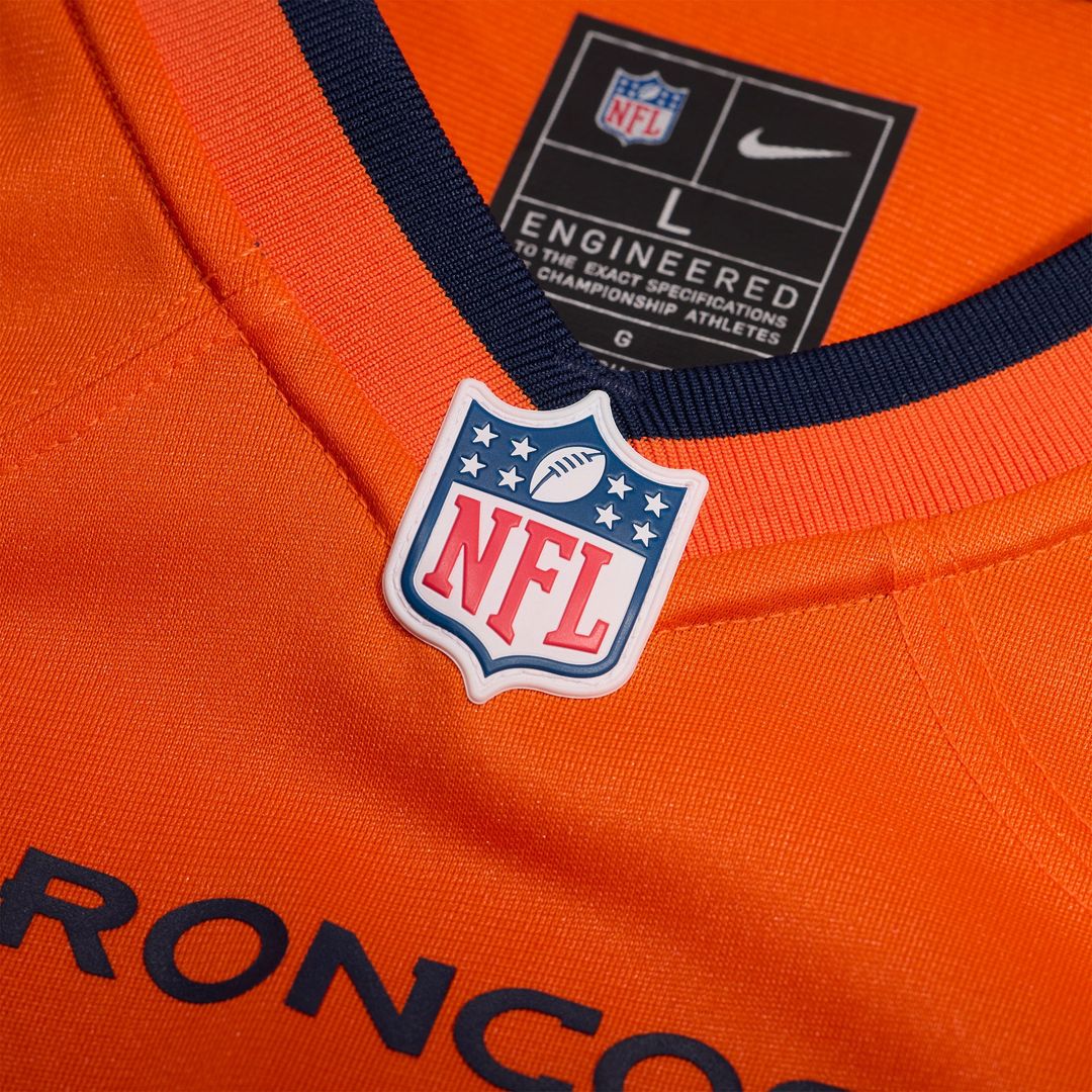 Que Robinson Denver Broncos Nike Orange Team Game Jersey