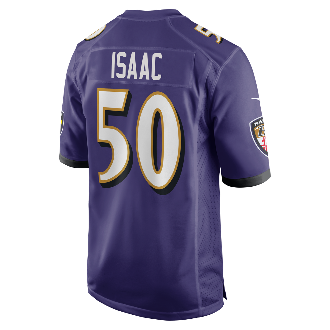 Adisa Isaac Baltimore Ravens Nike Purple Team Game Jersey