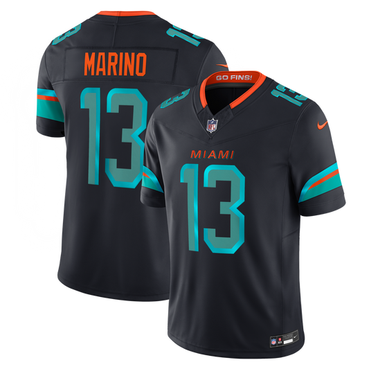 Dan Marino Miami Dolphins Nike Navy Rivalries Collection Stitched Limited Jersey