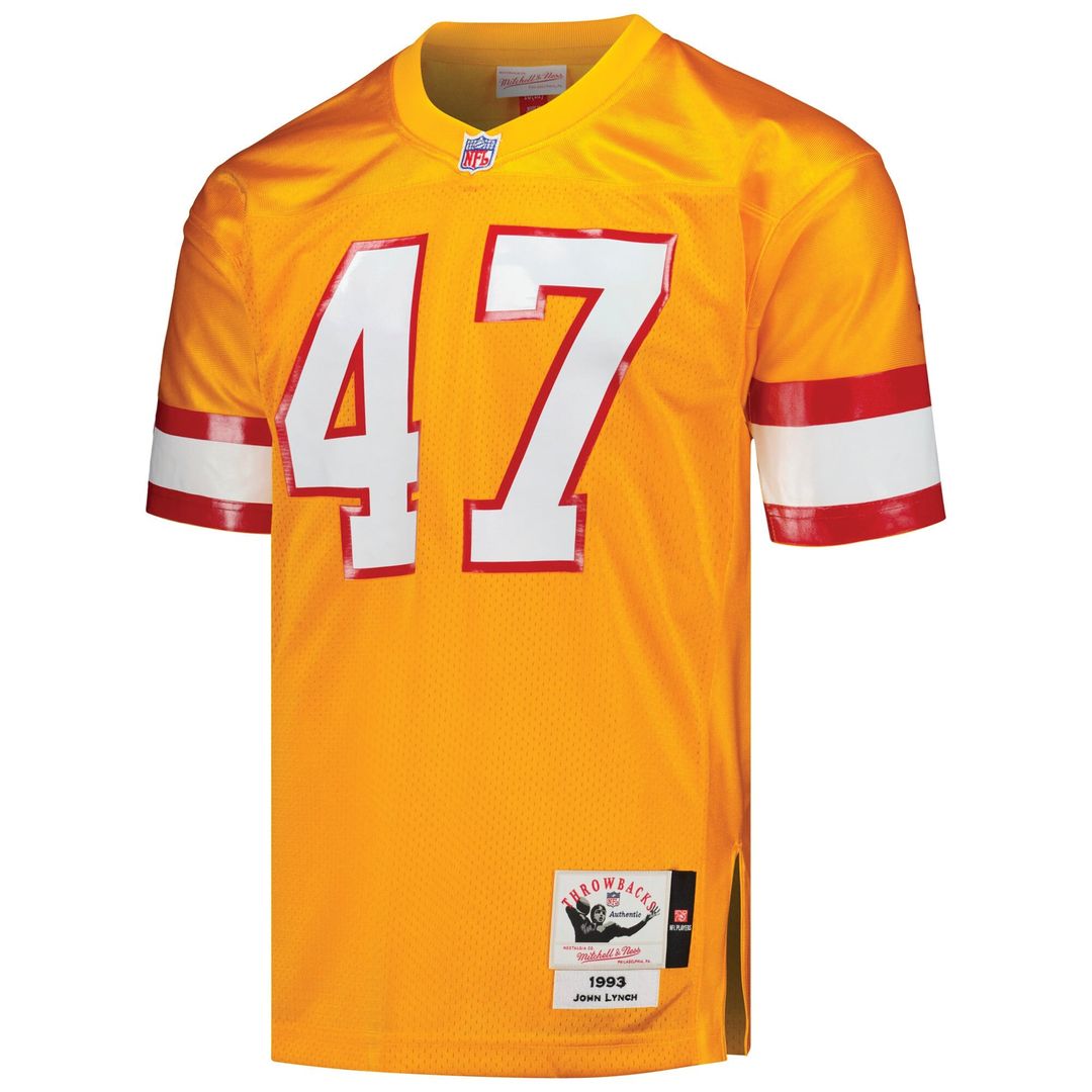 John Lynch Tampa Bay Buccaneers 1993 Mitchell & Ness Orange Authentic Throwback Retired Player Jersey