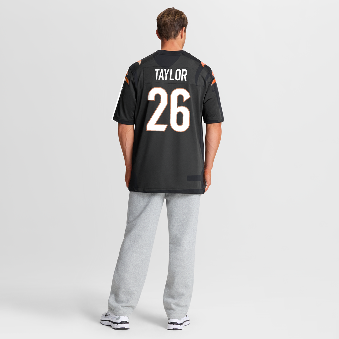Ja'Sir Taylor Cincinnati Bengals Nike Black Team Game Jersey