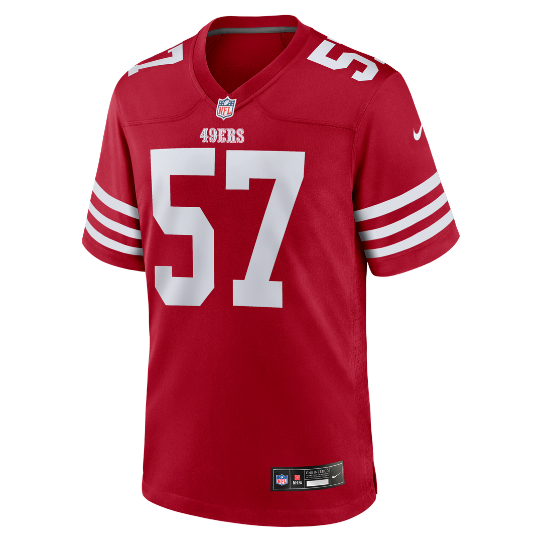 Luke Gifford San Francisco 49ers Nike Scarlet Team Game Jersey