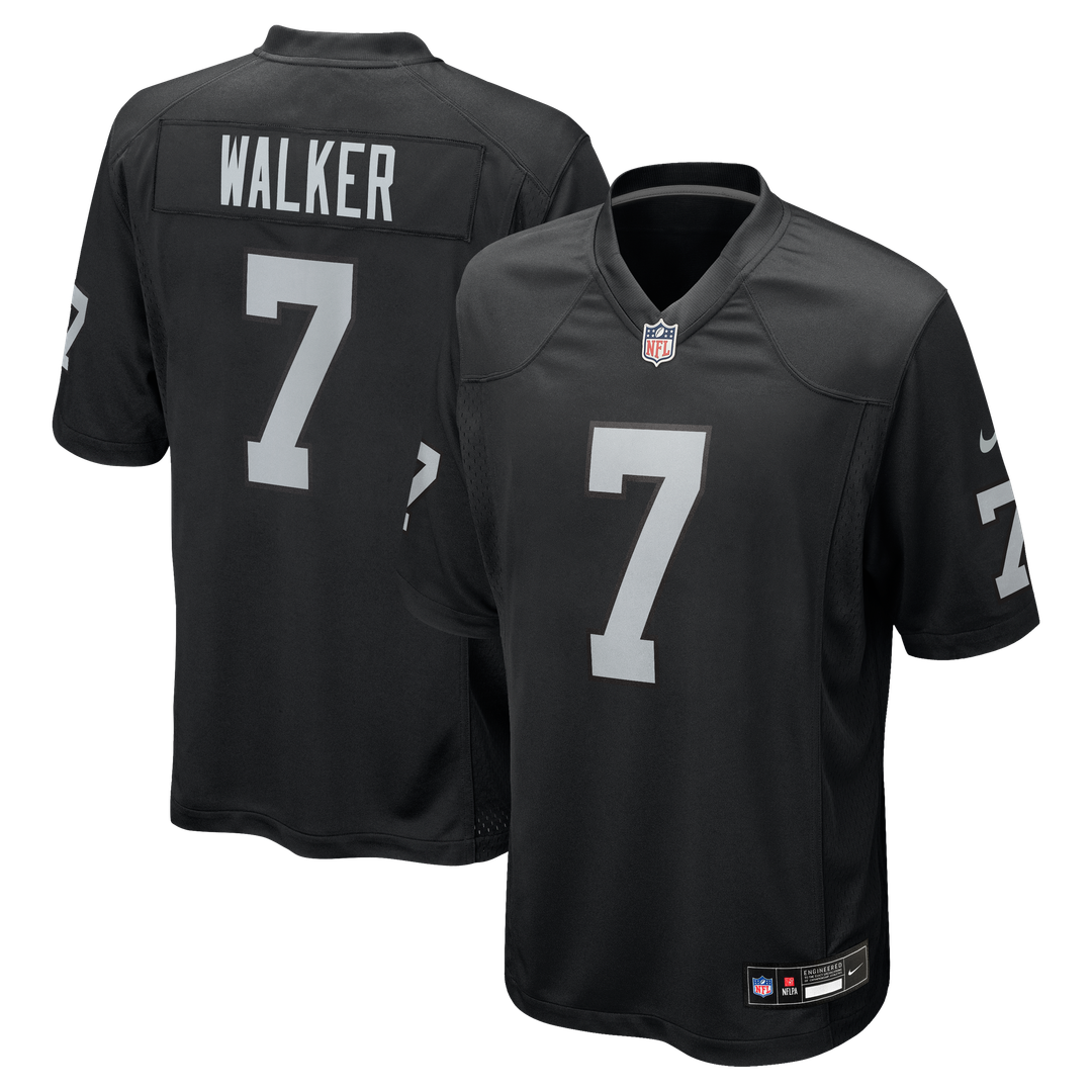 Quay Walker Las Vegas Raiders Nike Black Team Game Jersey