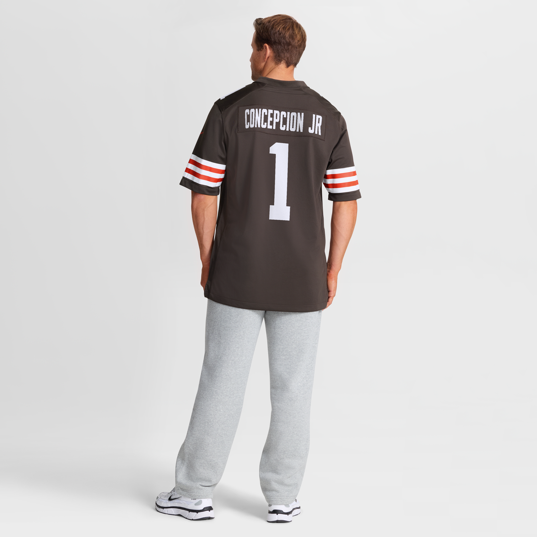 KC Concepcion Jr. Cleveland Browns Nike Brown Team Game Jersey