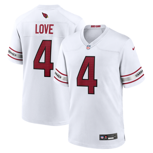 Jeremiyah Love Arizona Cardinals Nike White Game Player Jersey