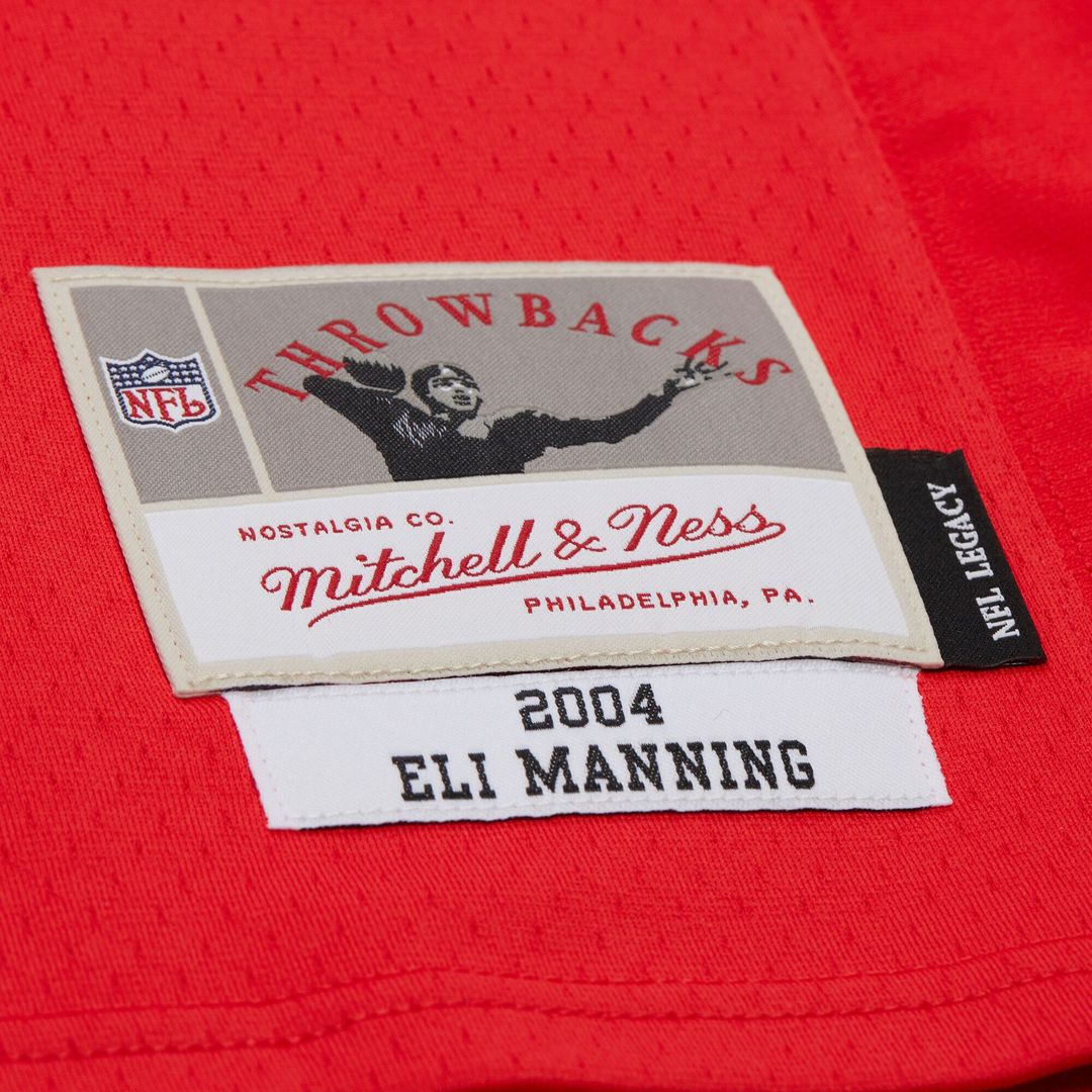 Eli Manning New York Giants Mitchell & Ness Red 2004 Legacy Replica Jersey