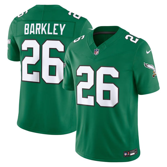 Saquon Barkley Philadelphia Eagles Nike Kelly Green Alternate Vapor F.U.S.E. Stitched Limited Jersey