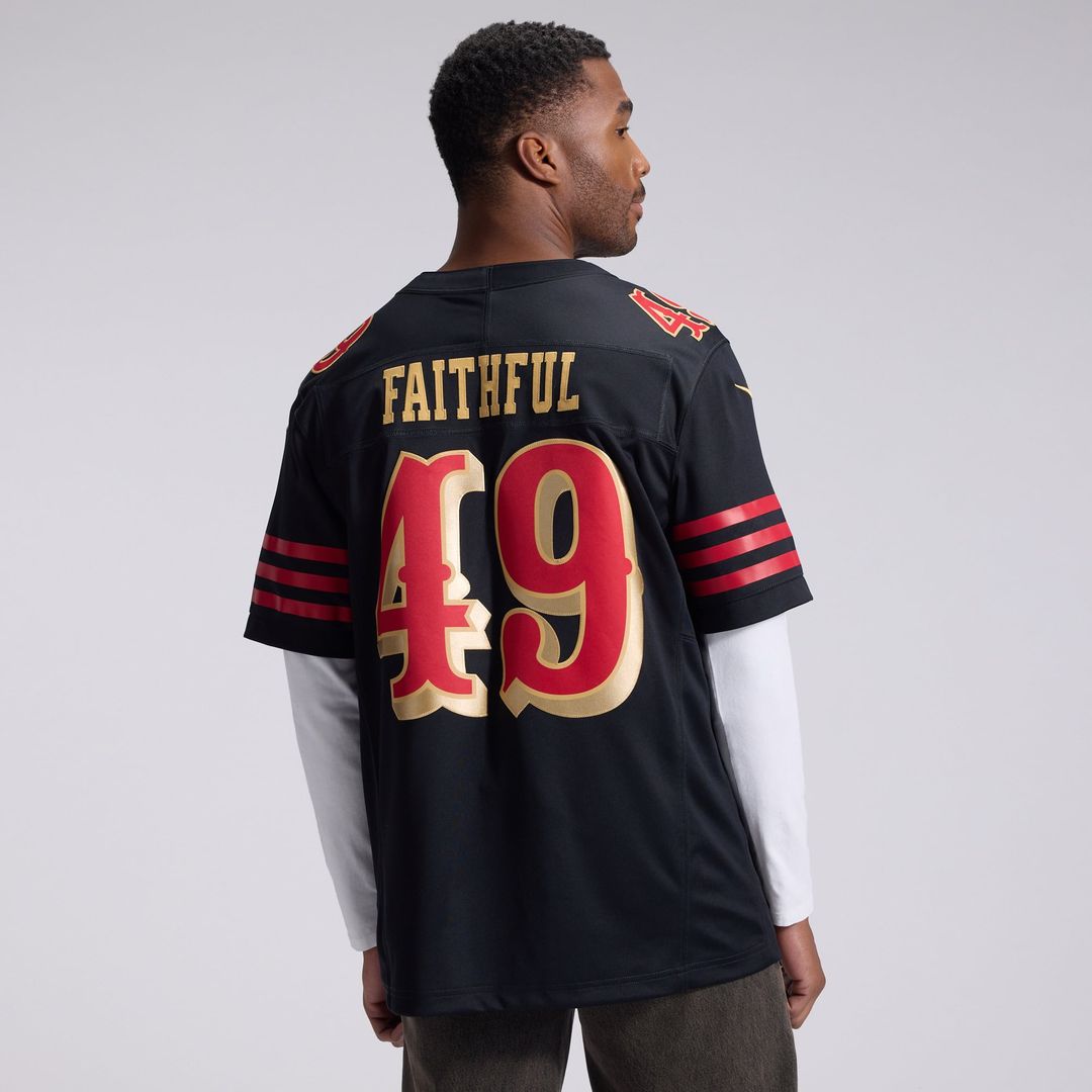 The Faithful San Francisco 49ers Nike Black Rivalries Collection Stitched Limited Jersey