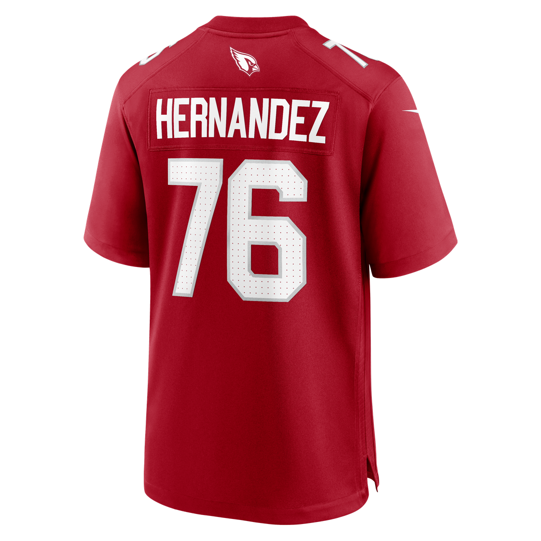 Will Hernandez Arizona Cardinals Nike Cardinal Team Game Jersey