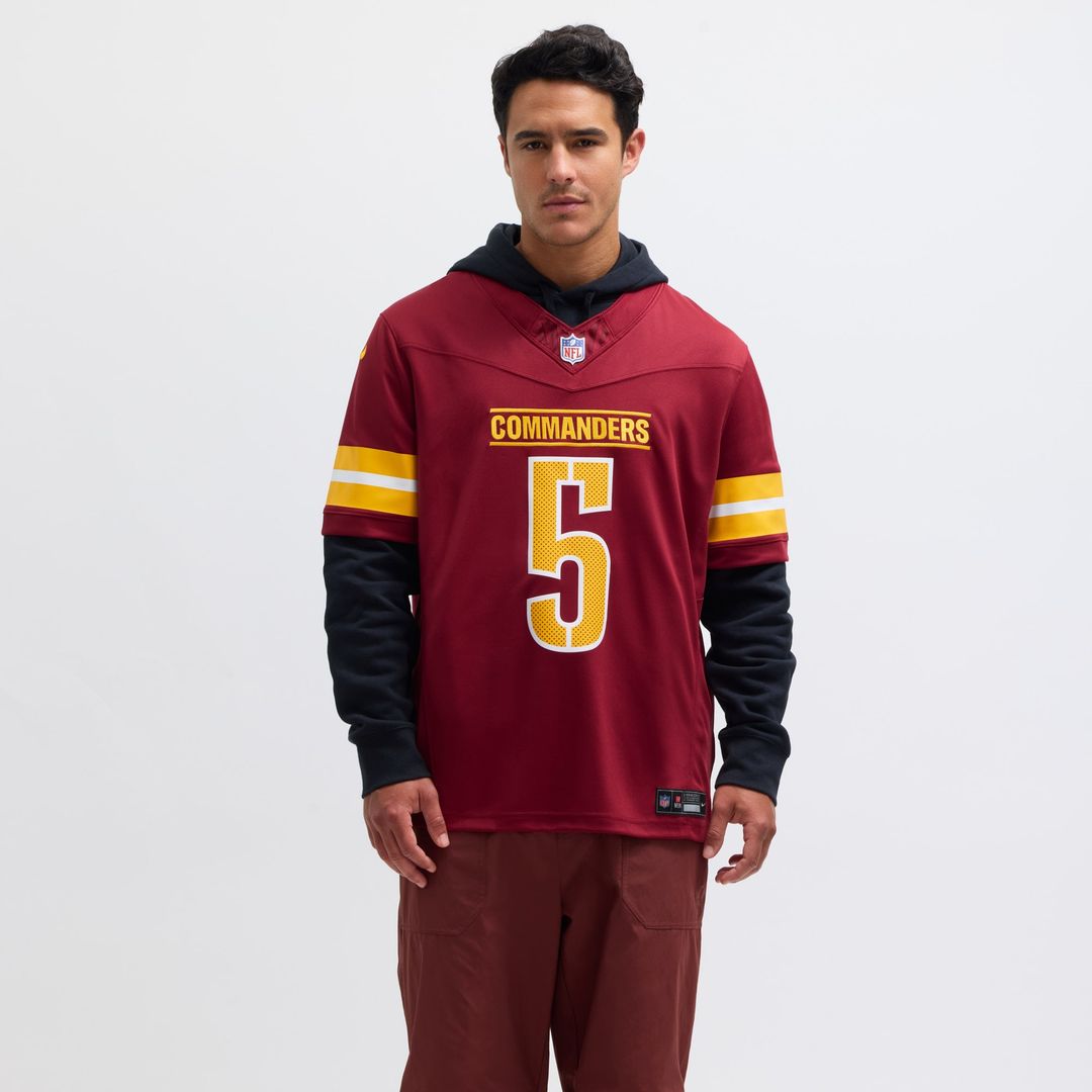 Washington Commanders Jayden Daniels Nike White Vapor F.U.S.E. Limited Super Bowl Era Jersey