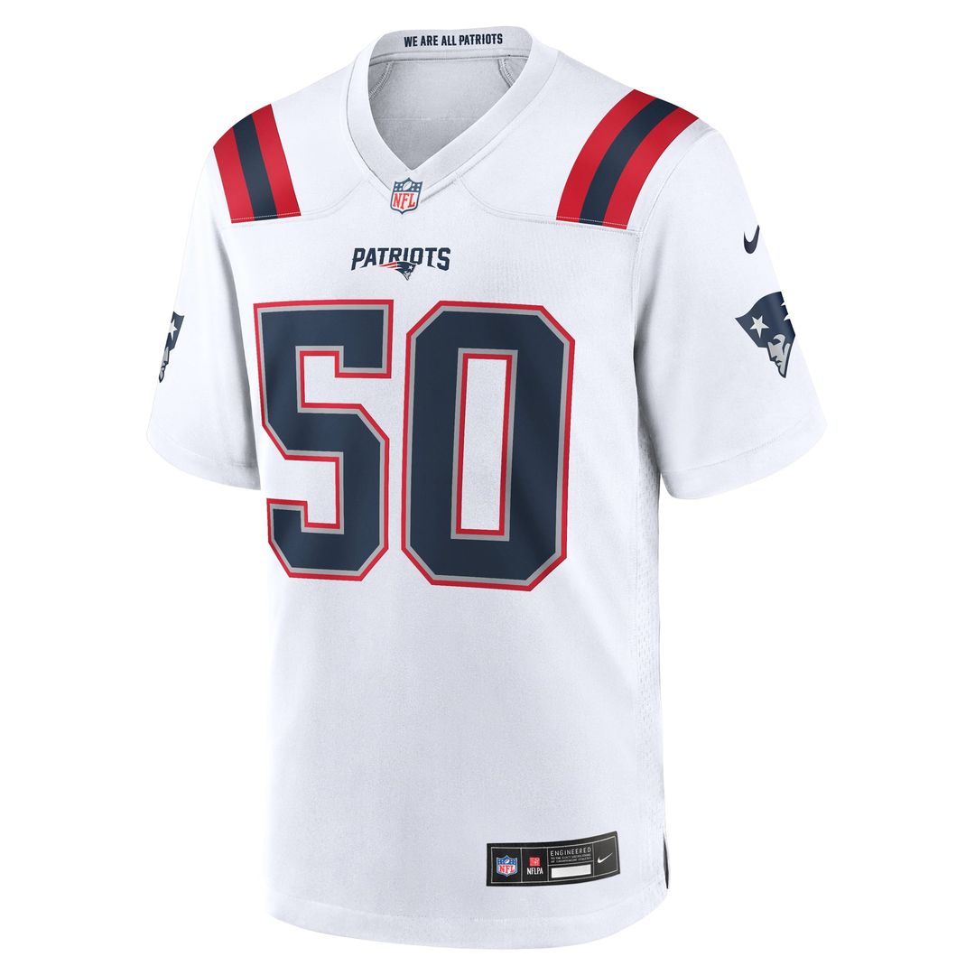 Mike Vrabel New England Patriots Nike White Retired Player Game Jersey