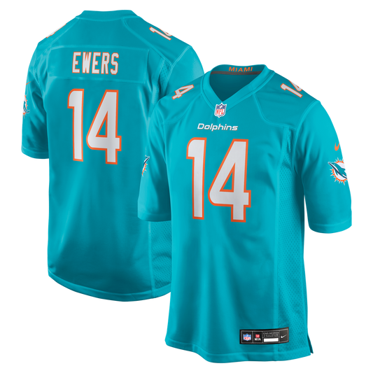 Quinn Ewers Miami Dolphins Nike Aqua Team Game Jersey