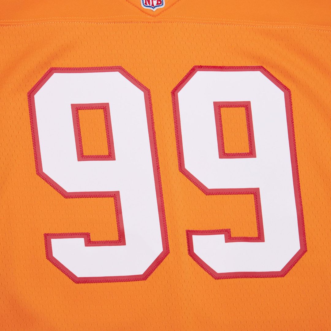 Warren Sapp Tampa Bay Buccaneers Mitchell & Ness Orange 1995 Legacy Replica Jersey