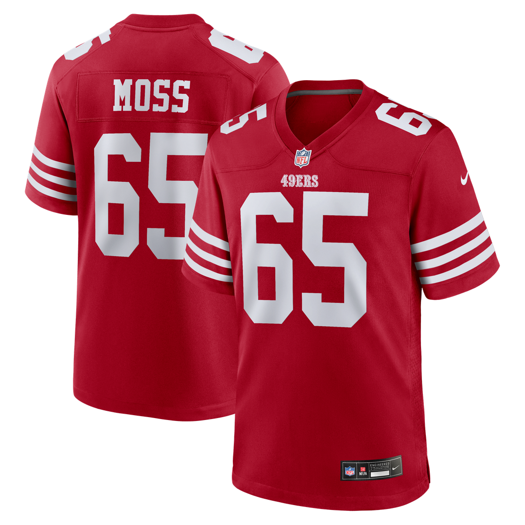 Drew Moss San Francisco 49ers Nike Scarlet Team Game Jersey