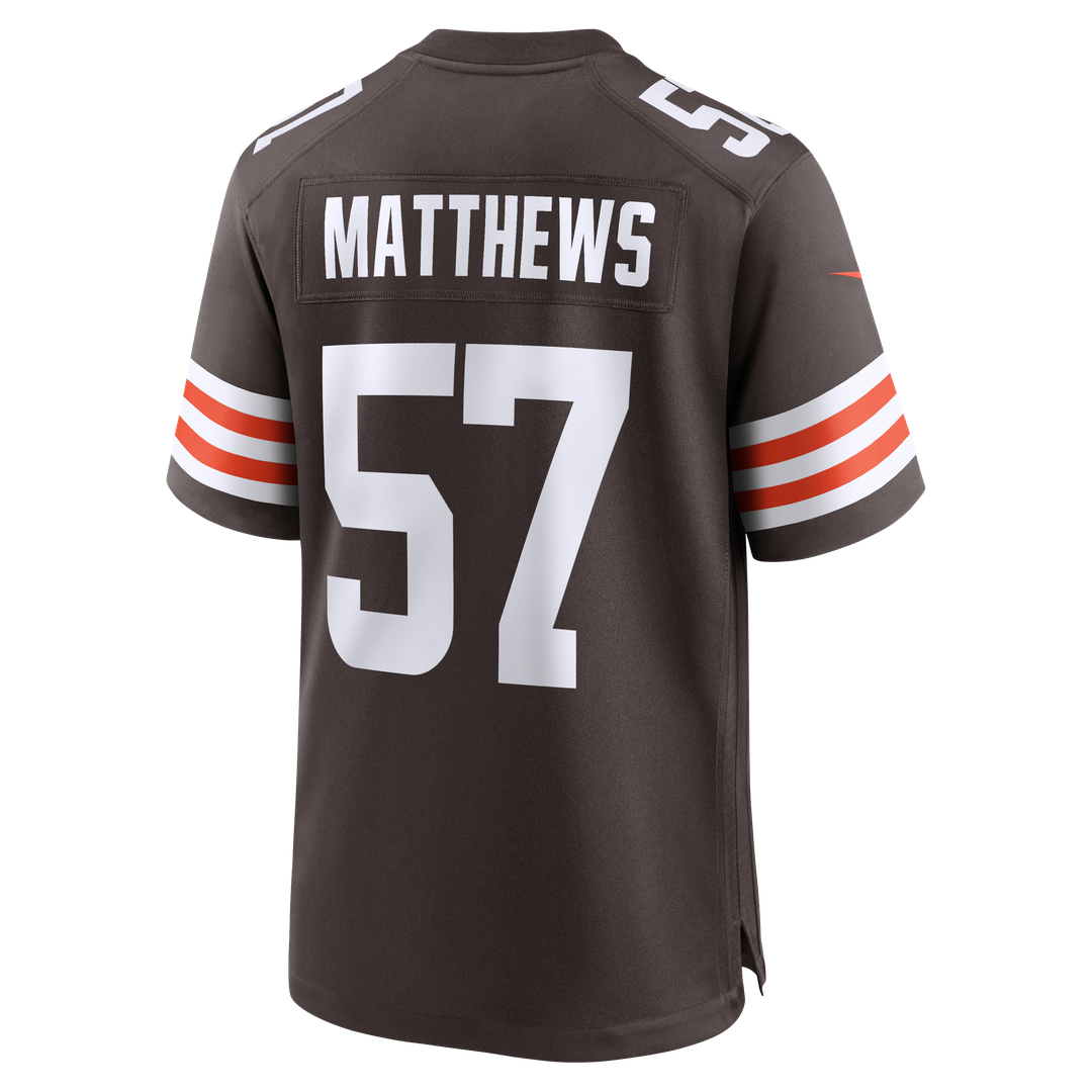 Clay Matthews Cleveland Browns Nike Brown Game Retired Player Jersey