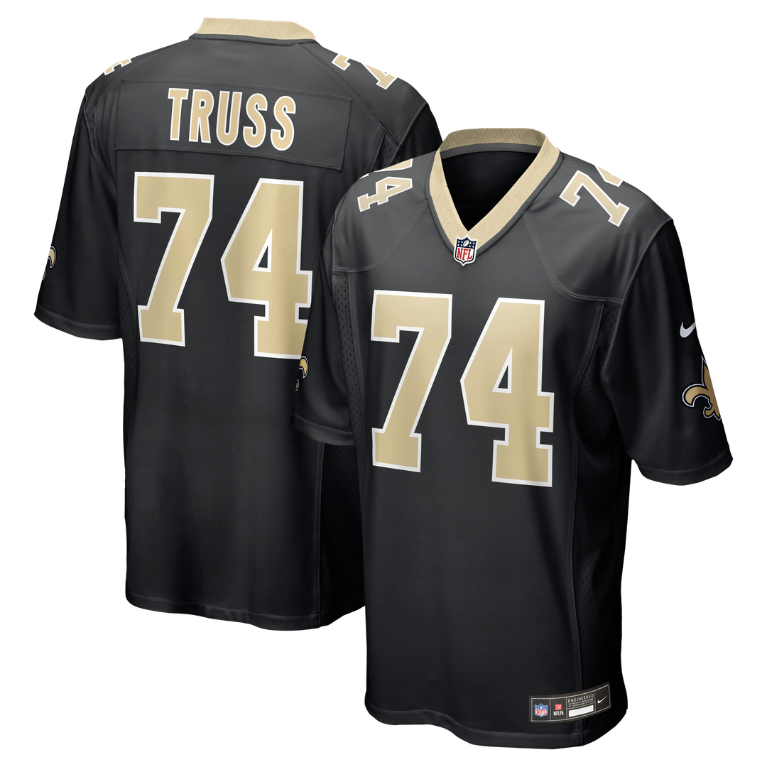 Xavier Truss New Orleans Saints Nike Black Team Game Jersey