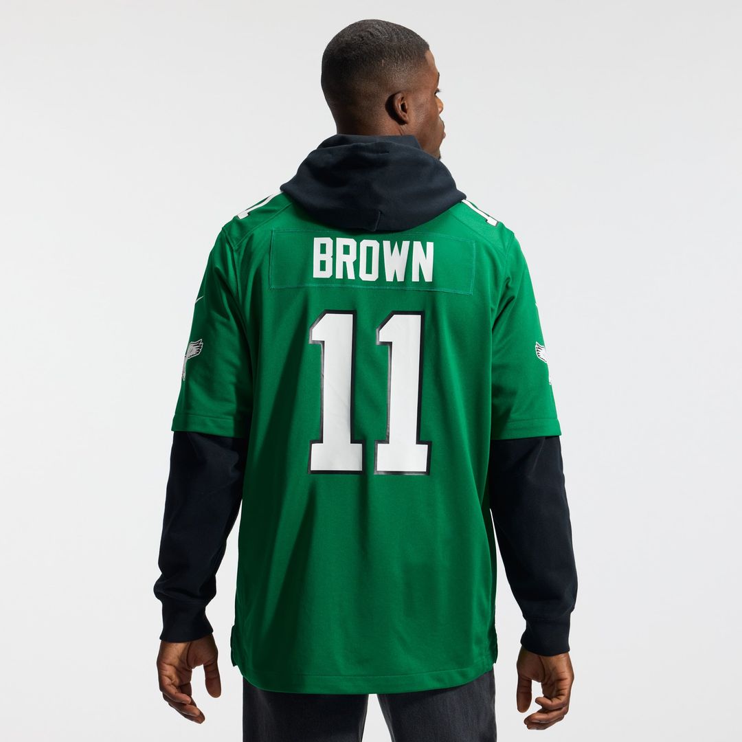 A.J. Brown Philadelphia Eagles Nike Midnight Green Team Game Jersey