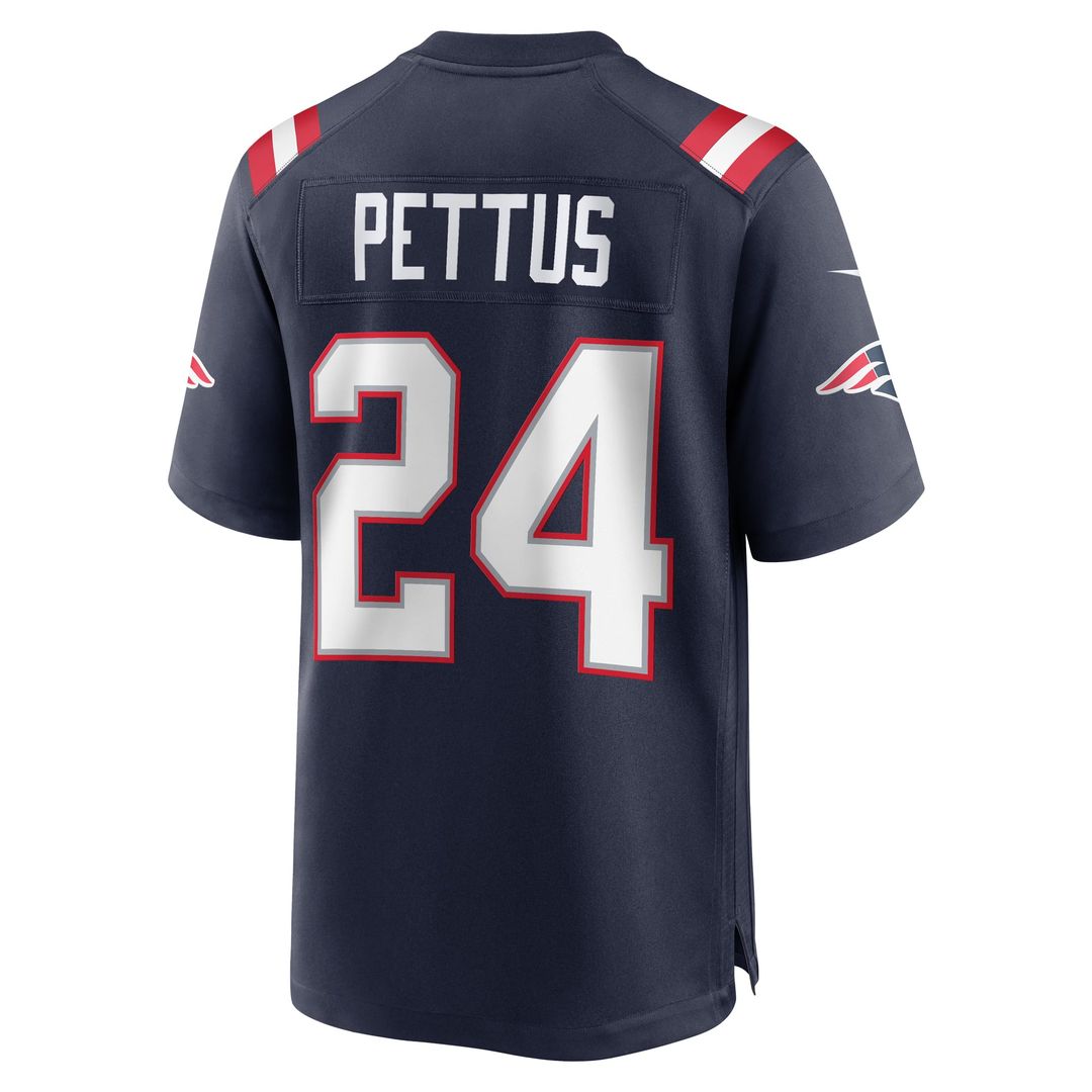 Dell Pettus New England Patriots Nike Navy Game Jersey