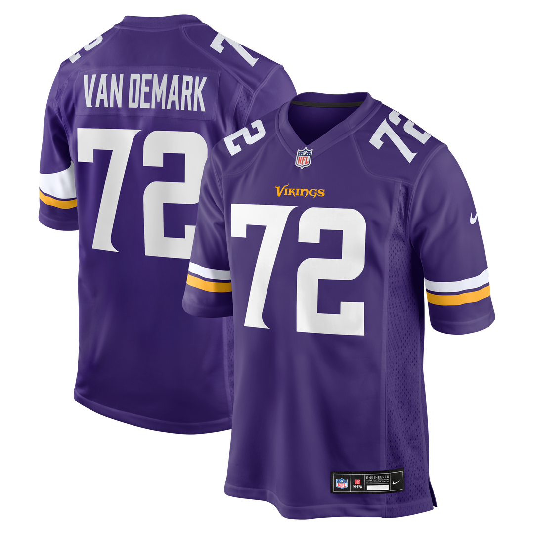 Ryan Van Demark Minnesota Vikings Nike Purple Team Game Jersey