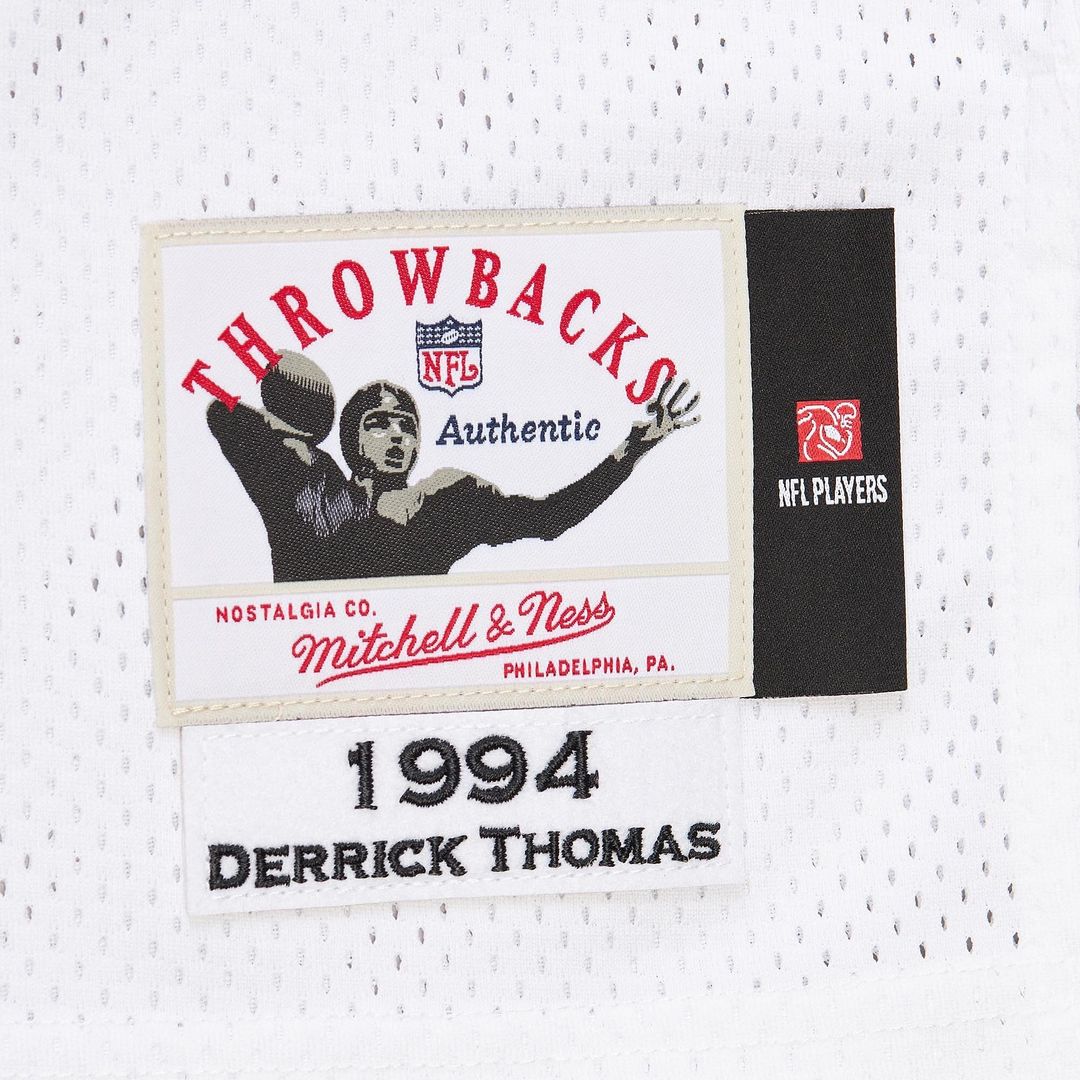 Derrick Thomas Kansas City Chiefs 1994 Mitchell & Ness White Authentic Throwback Retired Player Jersey