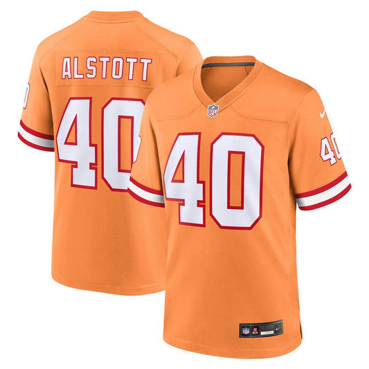Mike Alstott Tampa Bay Buccaneers Nike Orange Throwback Game Jersey