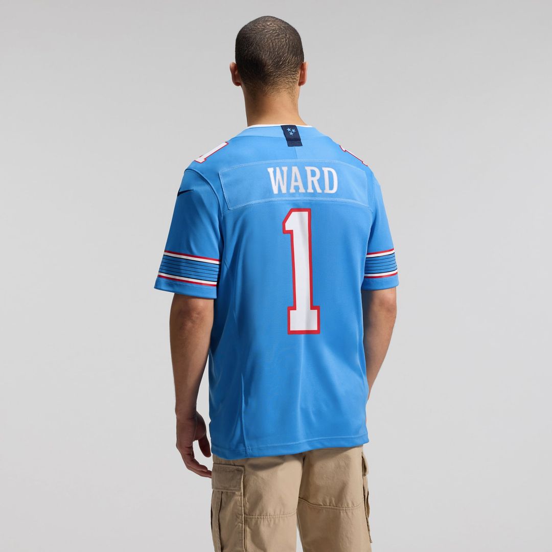 Cameron Ward Tennessee Titans Nike Light Blue Team Vapor F.U.S.E. Stitched Limited Jersey