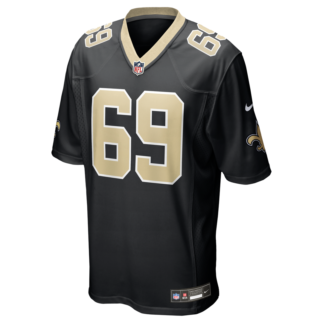 Barry Wesley New Orleans Saints Nike Black Team Game Jersey