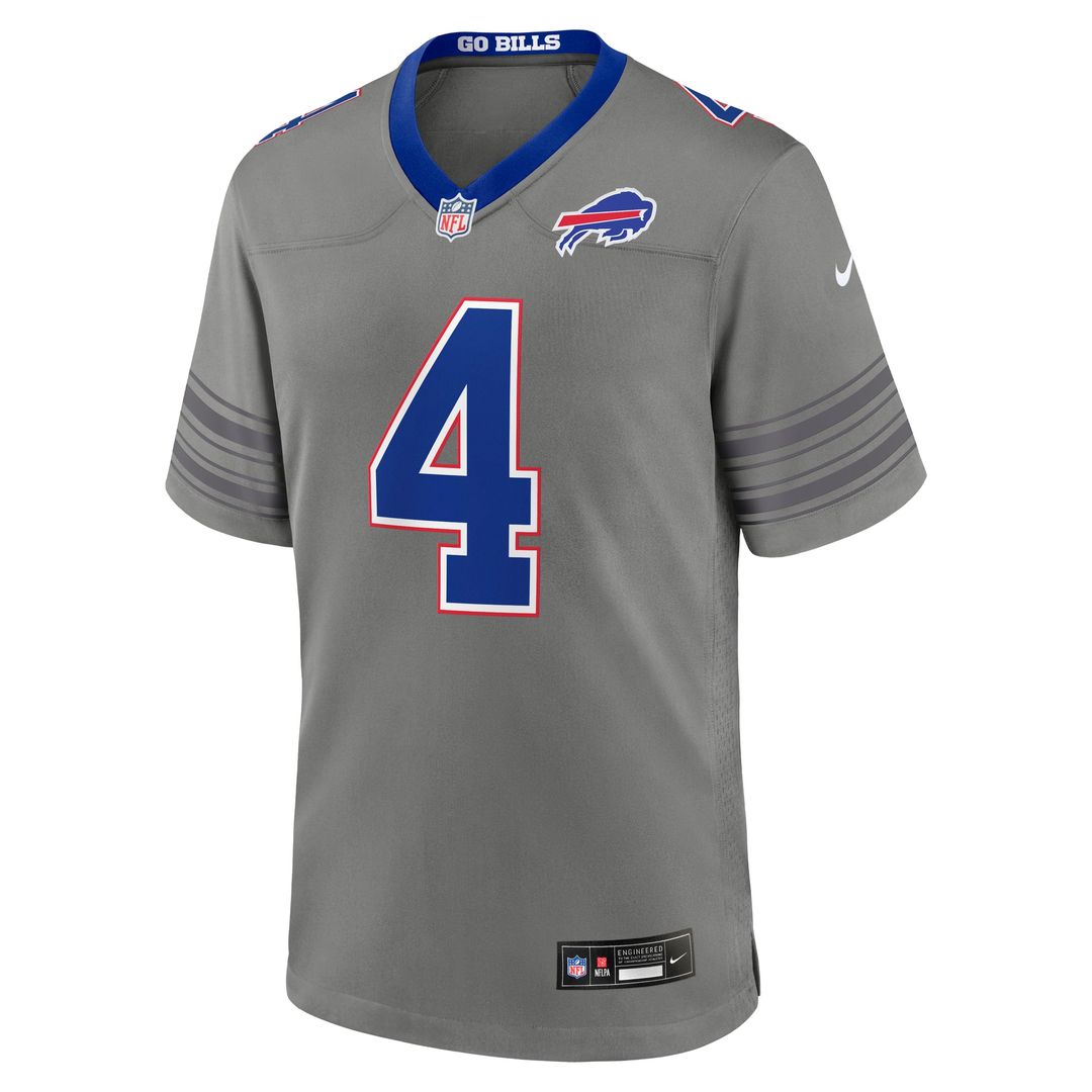James Cook III Buffalo Bills Nike Gray Nickel City Game Jersey
