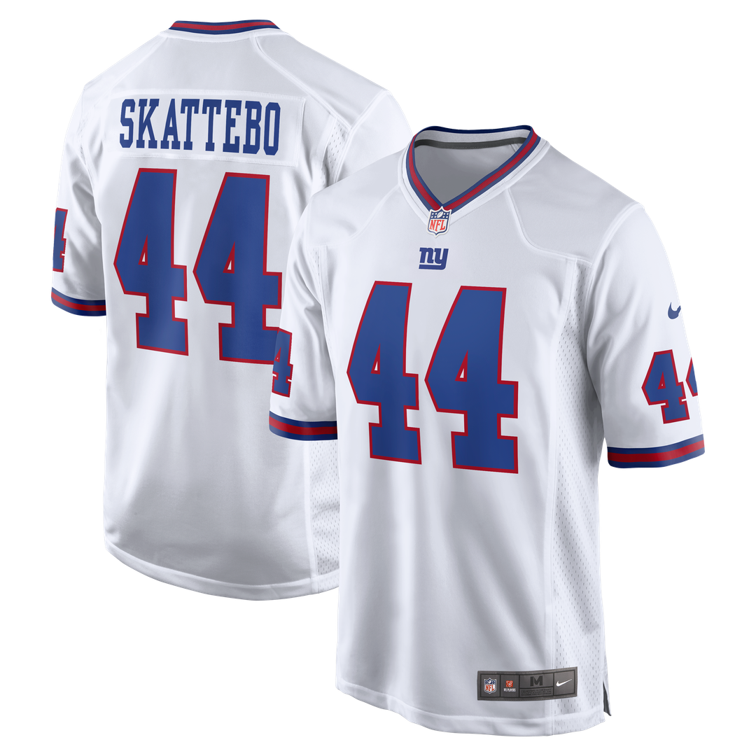 Cam Skattebo New York Giants Nike White Alternate Vintage White Game Jersey
