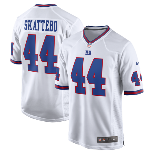 Cam Skattebo New York Giants Nike White Alternate Vintage White Game Jersey