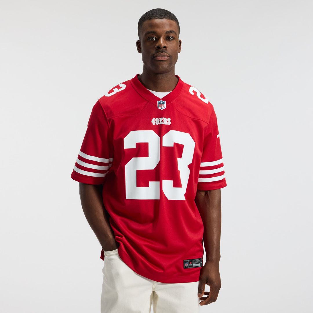 Christian McCaffrey San Francisco 49ers Nike White Game Player Jersey