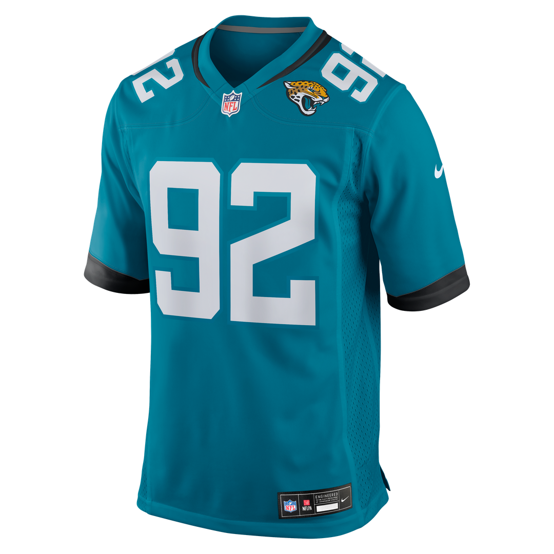 Danny Striggow Jacksonville Jaguars Nike Teal Team Game Jersey