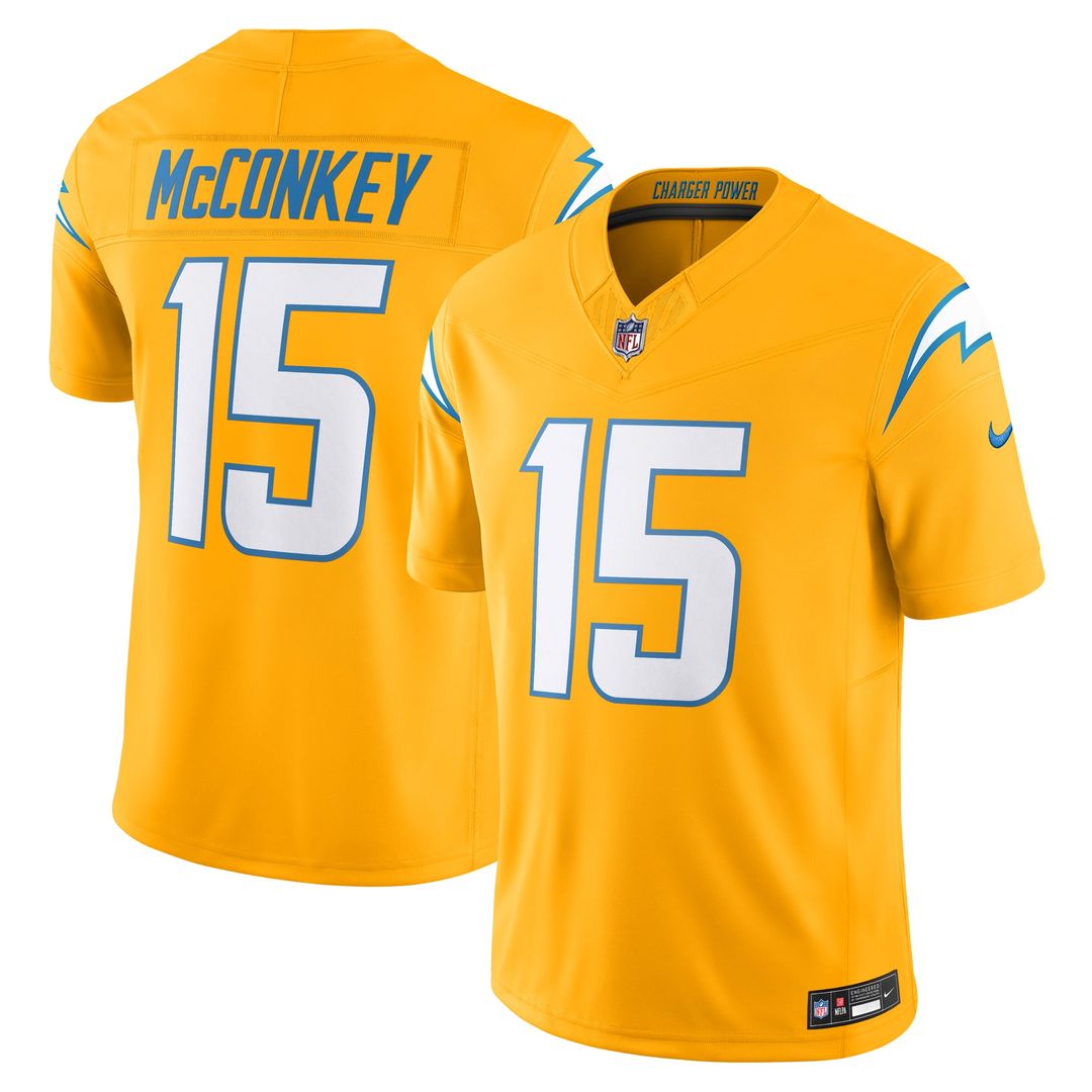 Ladd McConkey Los Angeles Chargers Nike Powder Blue Team Vapor F.U.S.E. Limited Jersey