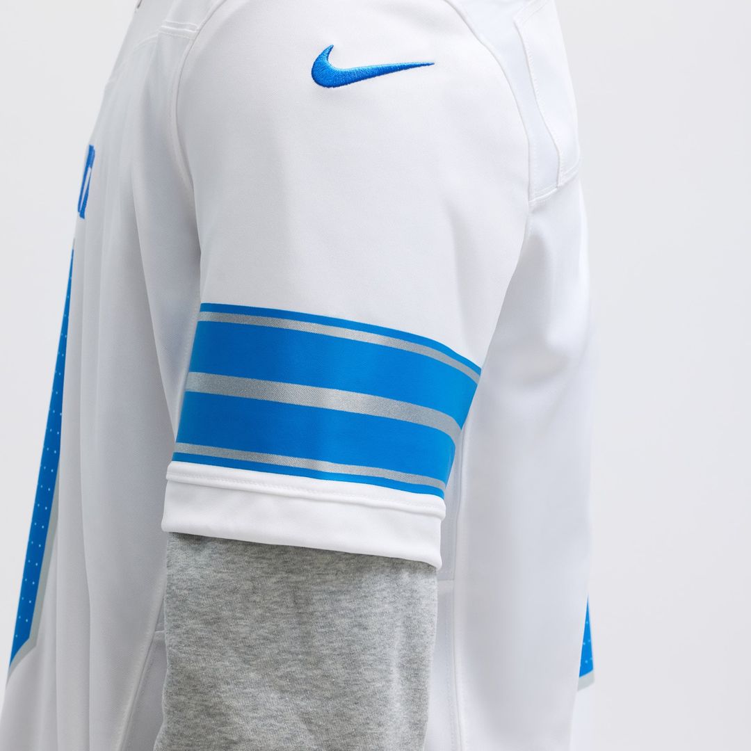 Jahmyr Gibbs Detroit Lions Nike White Vapor F.U.S.E. Limited Jersey