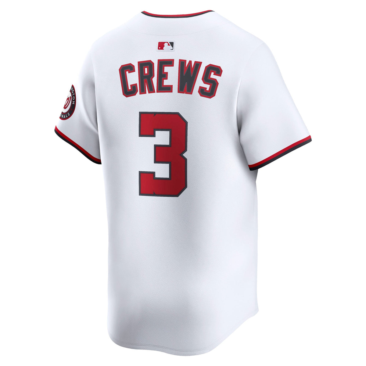 Washington Nationals Dylan Crews Nike White Home Limited Player Jersey