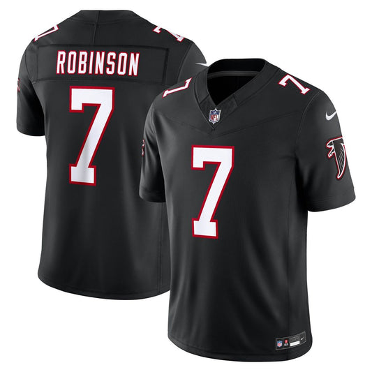 Bijan Robinson Atlanta Falcons Nike Black Alternate Throwback Vapor F.U.S.E. Stitched Limited Jersey