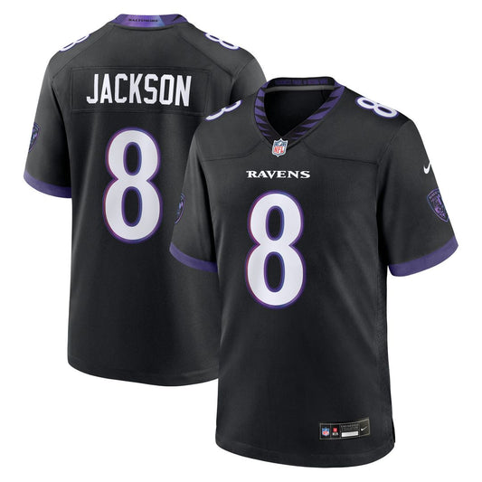 Lamar Jackson Baltimore Ravens Nike Black Alternate Game Jersey