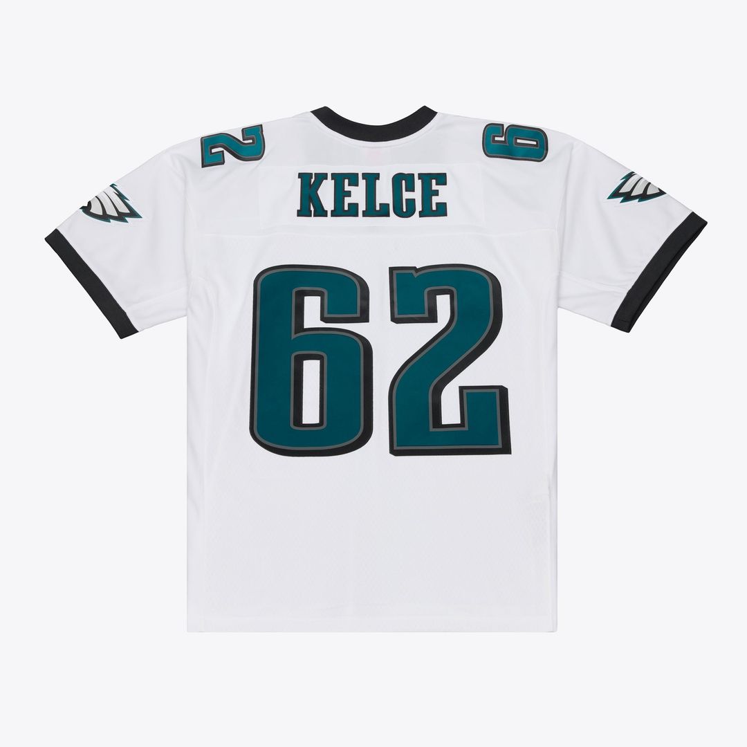 Jason Kelce Philadelphia Eagles Mitchell & Ness White Big & Tall 2011 Legacy Replica Player Jersey