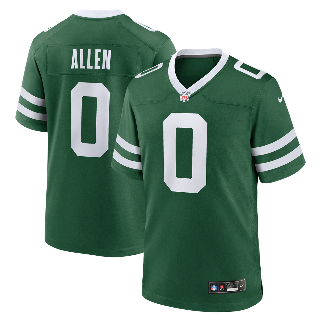 Braelon Allen New York Jets Nike Legacy Green Game Jersey