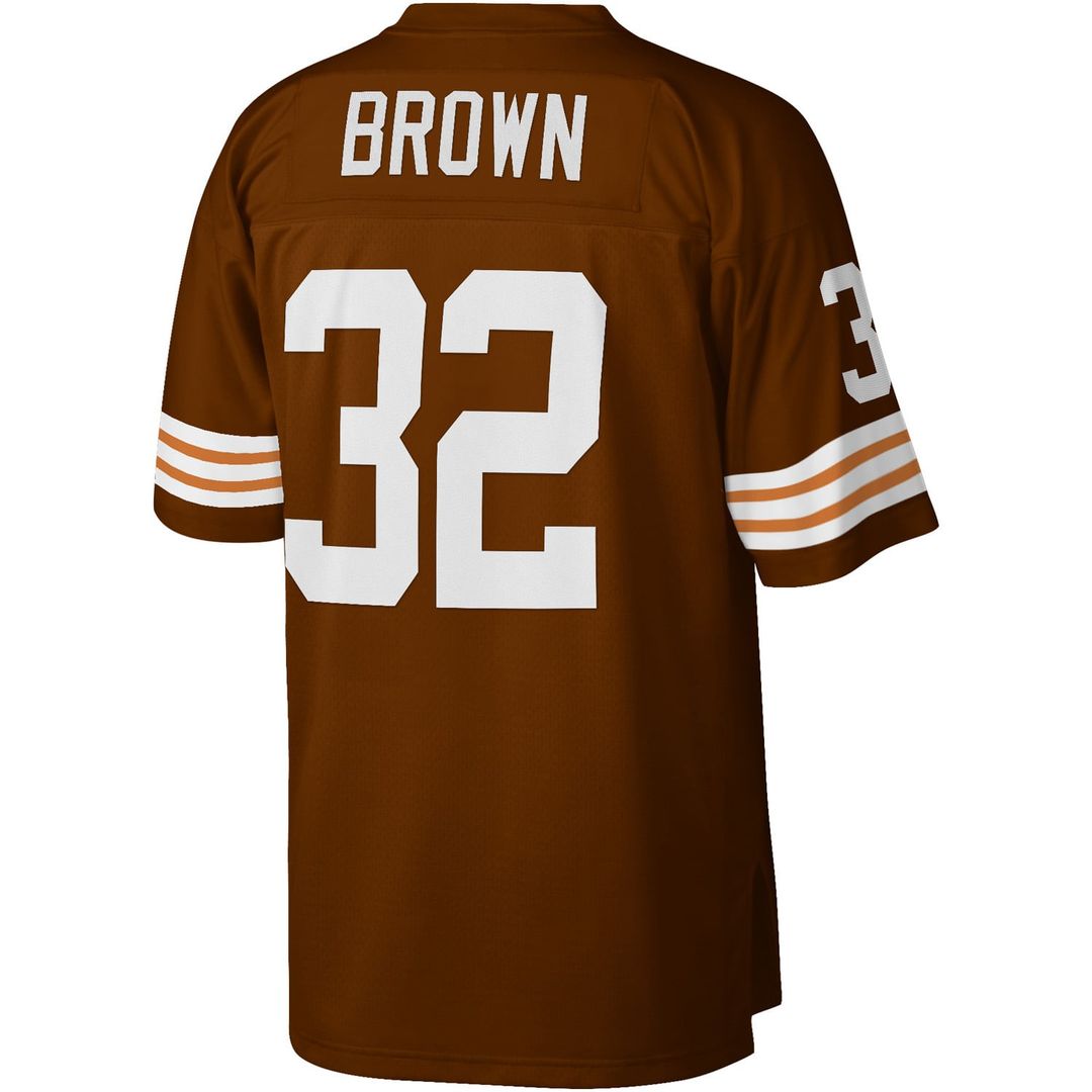 Jim Brown Cleveland Browns Mitchell & Ness Brown Legacy Replica Jersey