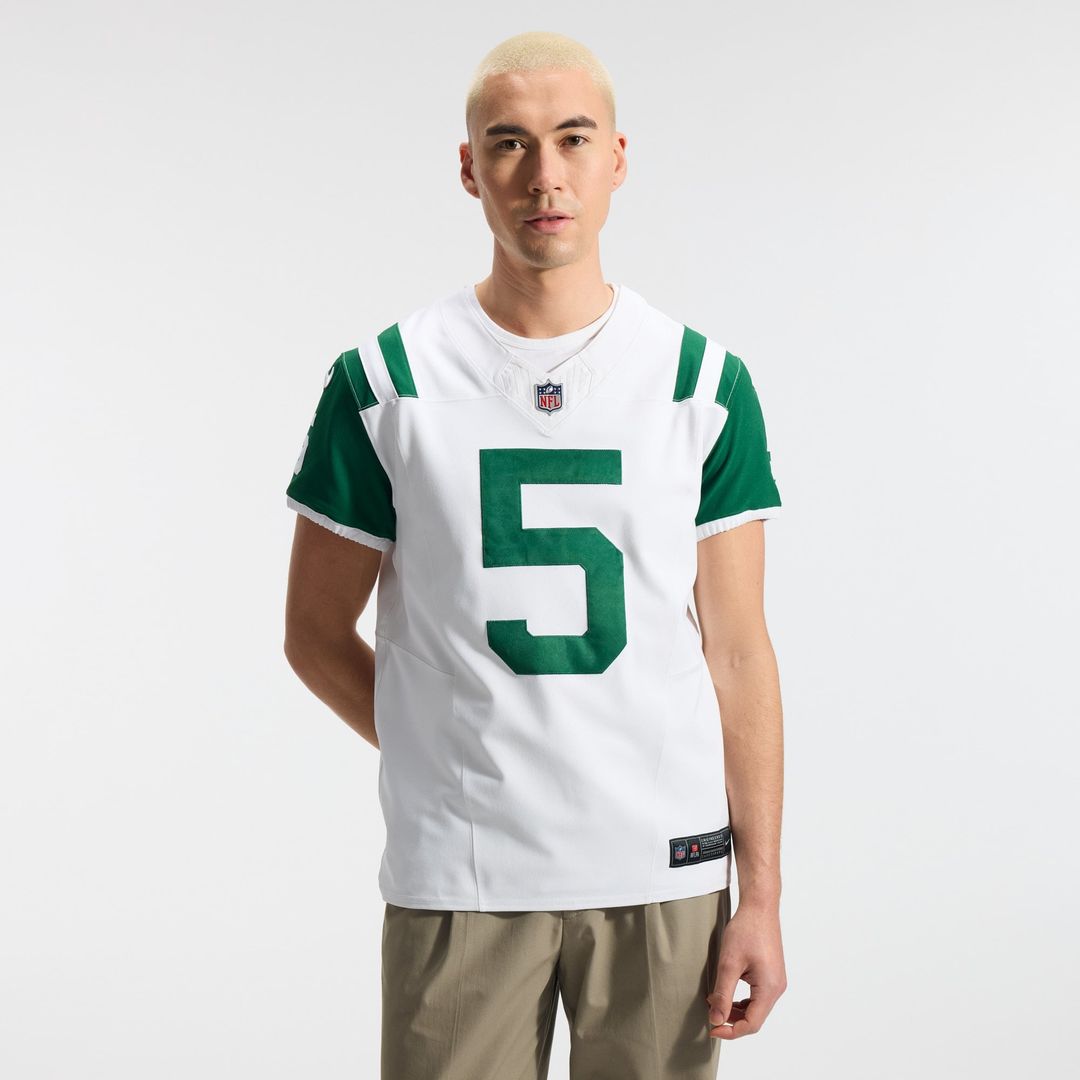 Garrett Wilson New York Jets Nike White Classic Alternate Vapor F.U.S.E. Elite Jersey