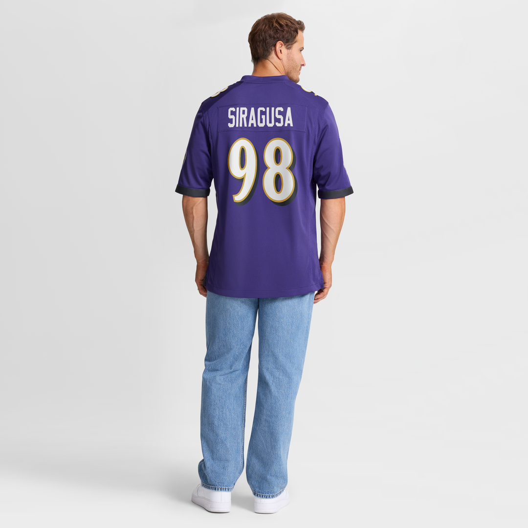 Tony Siragusa Baltimore Ravens Nike Purple Game Retired Player Jersey