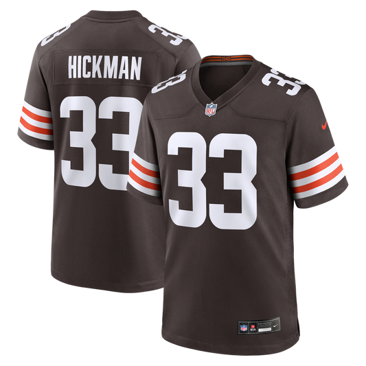 Ronnie Hickman Cleveland Browns Nike Brown Team Game Jersey