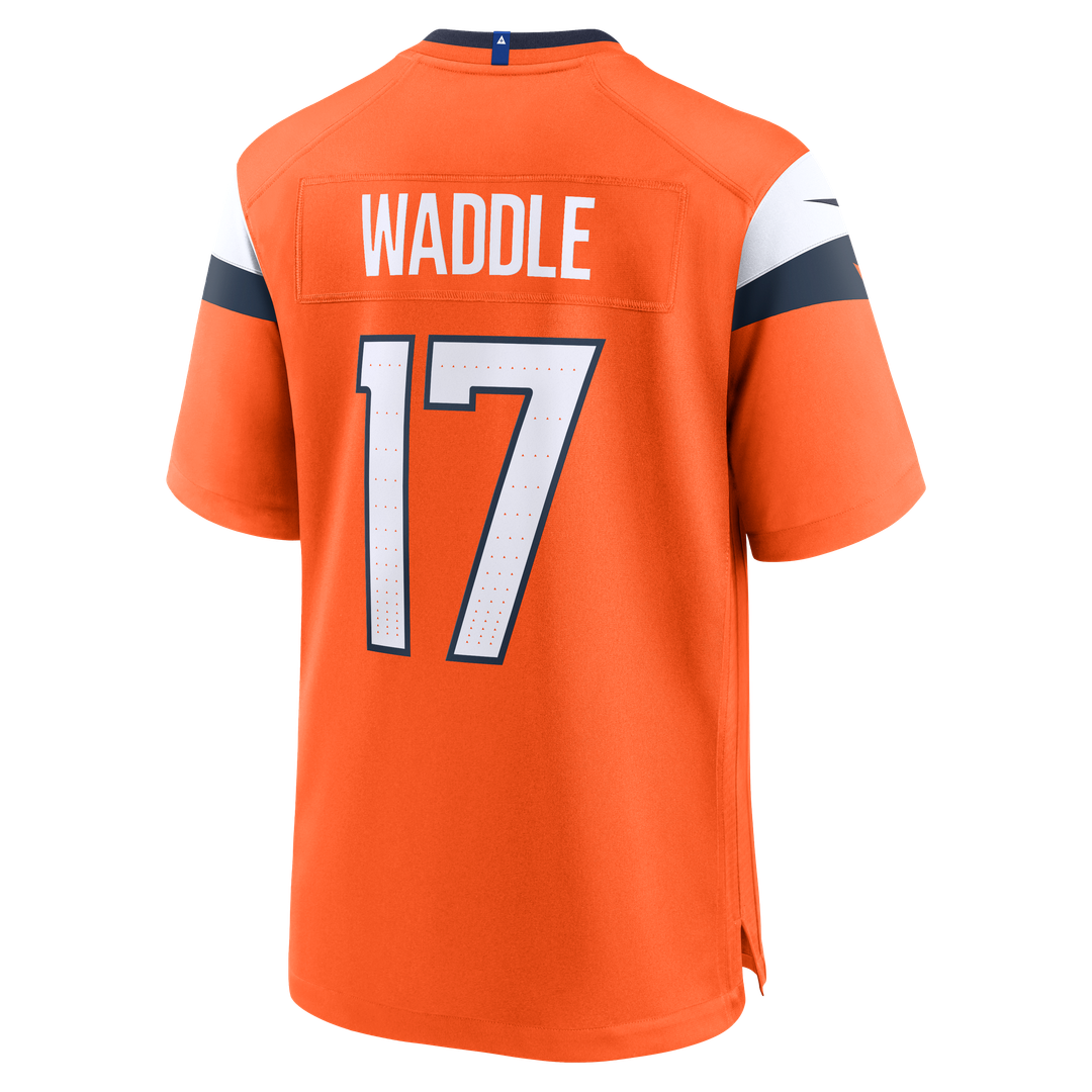 Jaylen Waddle Denver Broncos Nike Orange Game Jersey