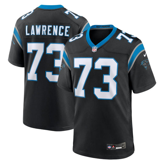 Rashard Lawrence Carolina Panthers Nike Black Game Jersey