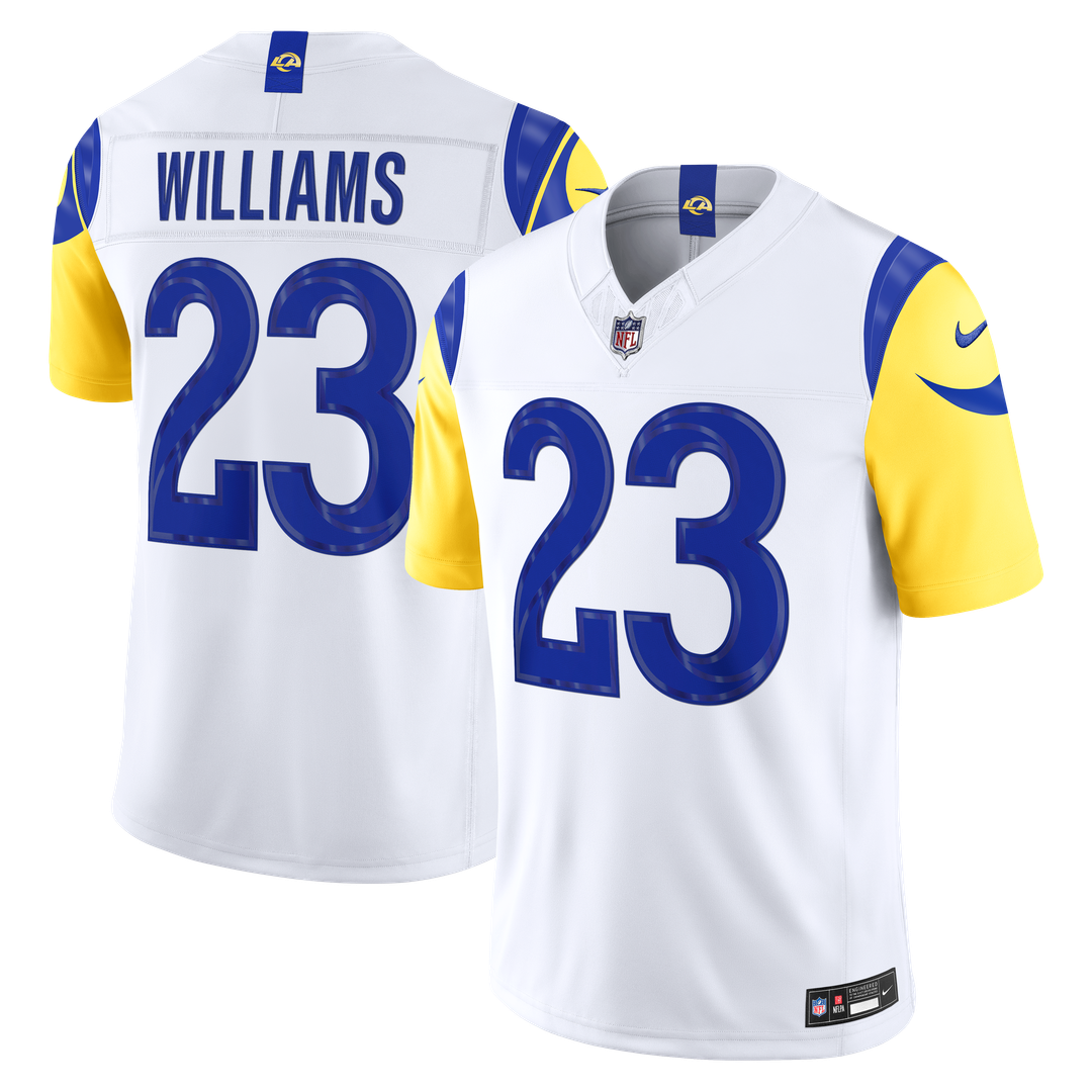Kyren Williams Los Angeles Rams Nike White Vapor F.U.S.E. Stitched Limited Jersey