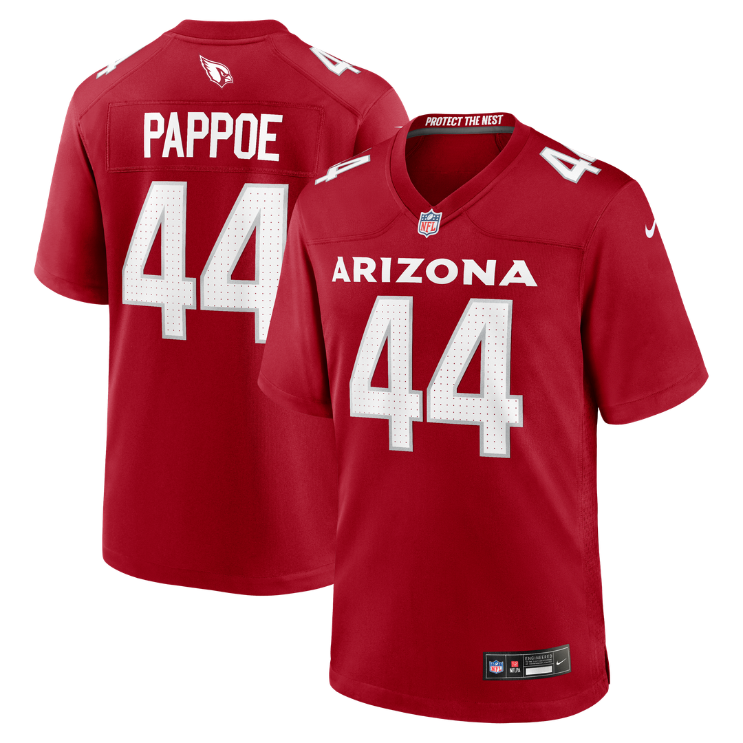 Owen Pappoe Arizona Cardinals Nike Cardinal Team Game Jersey