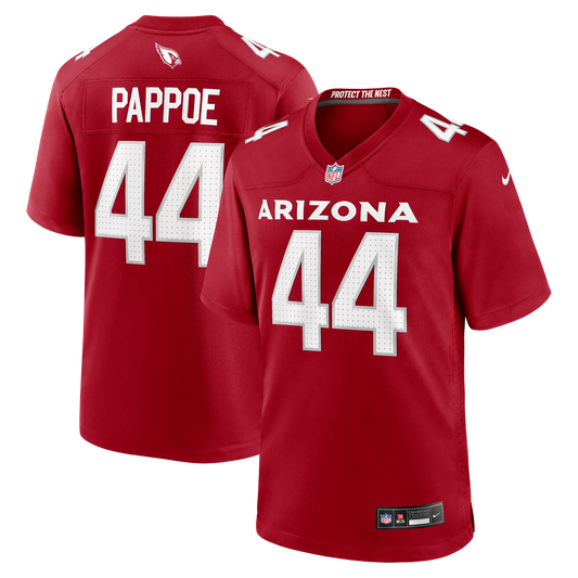 Owen Pappoe Arizona Cardinals Nike Cardinal Team Game Jersey