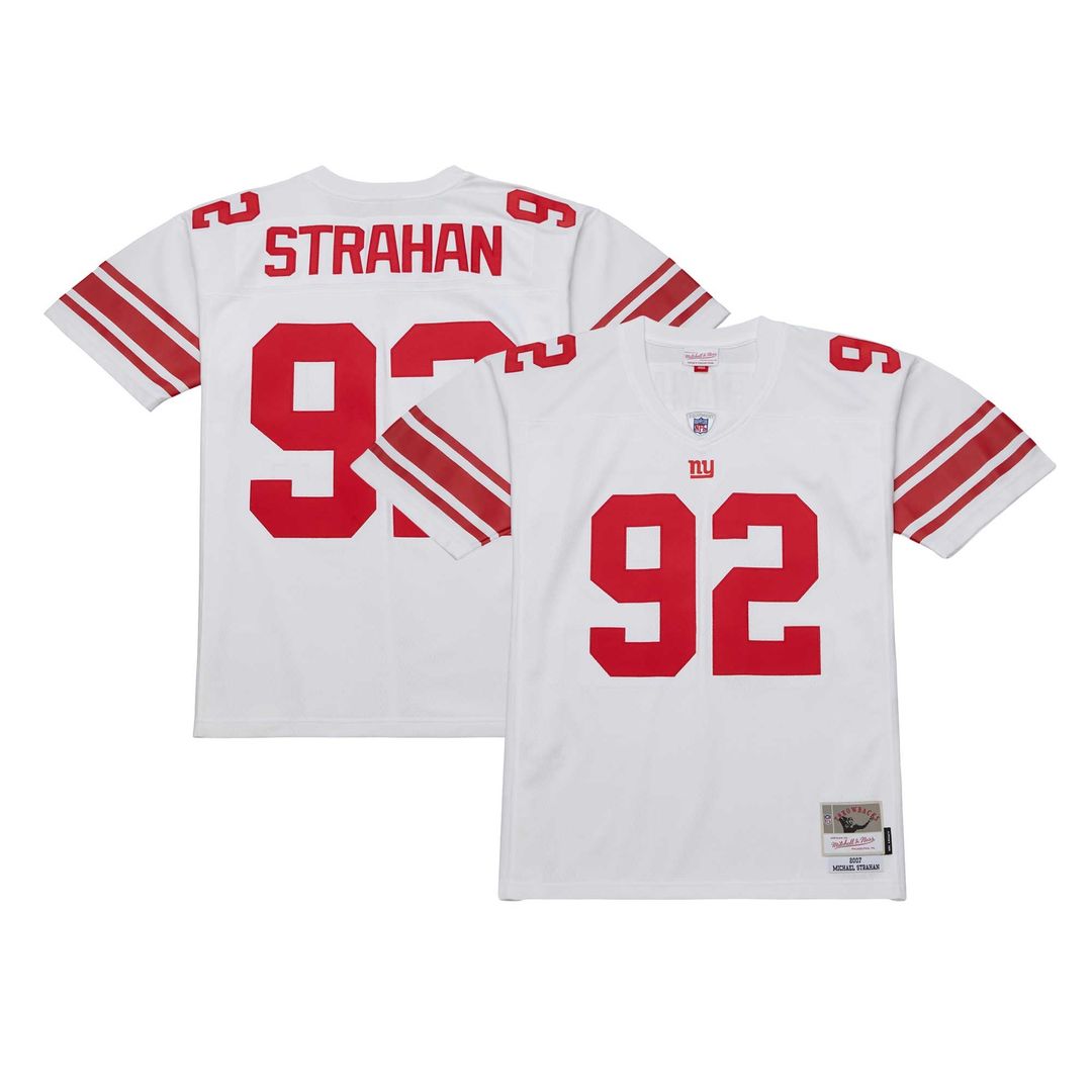 Michael Strahan New York Giants Mitchell & Ness White Legacy Replica Jersey